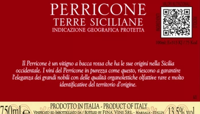 Cantine Fina | Perricone da 75cl